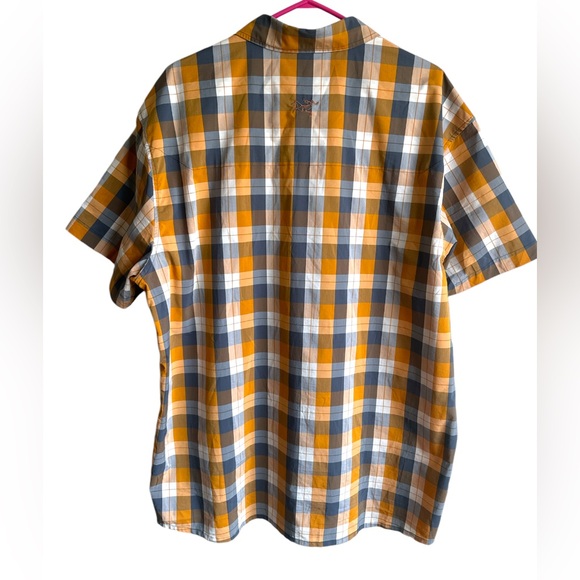 2X HP. ARC’TERYX Men’s Brohm XXL Plaid Gorpcore Short Sleeve Button Front Shirt - Picture 5 of 5